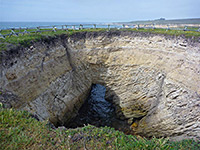 Sinkhole at Point Buchon