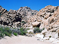 Boulder-covered hills