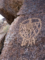 Intricate petroglyph