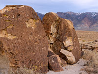 Yellowish-brown boulders