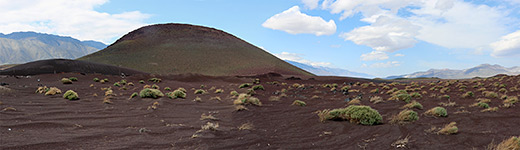 Ash below Red Hill