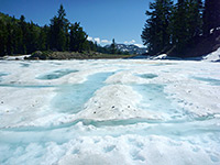 Snow on the lake