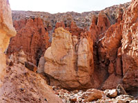 Reddish rocks