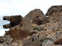 Eroded formations