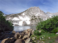 Stream draining Saddlerock Lake