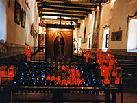 San Juan Capistrano - candles in the chapel