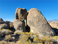 Touching rocks