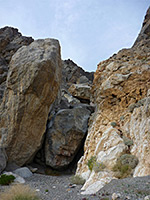 The adjacent canyon