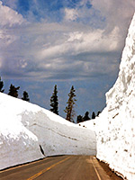 Walls of snow