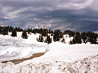 The road near Lassen Peak