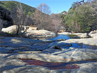 Water over slickrock