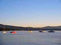 Boats near Tahoe Pines