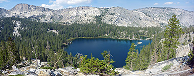 Above one of the Ten Lakes