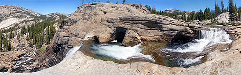 Panorama of Tuolumne Falls