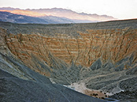 The crater just after sunset