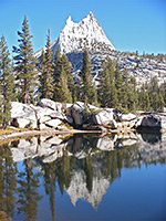 Reflection of Cathedral Peak