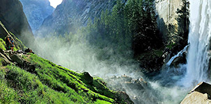 Mist downstream of Vernal Falls