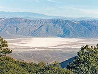 View over the salt flats, from Wildrose Peak