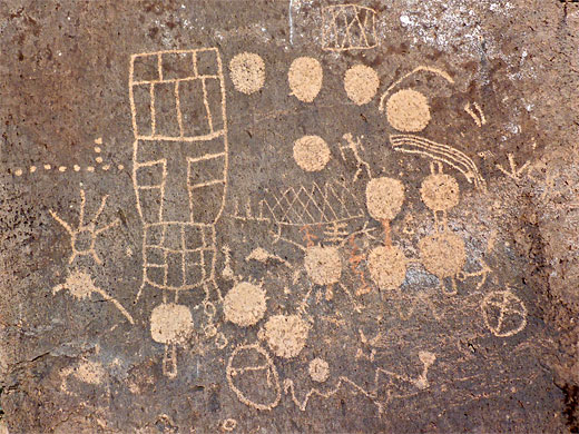 Petroglyph at the Volcanic Tablelands