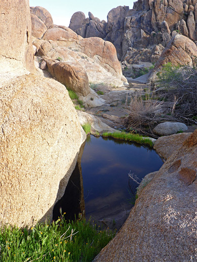 Pool and boulders, Alabama Hills Wash