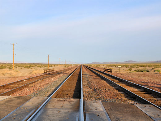 Rail lines at Amboy