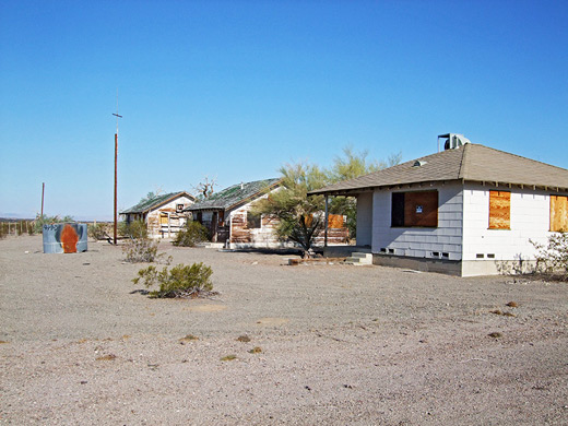 Row of abandonded houses