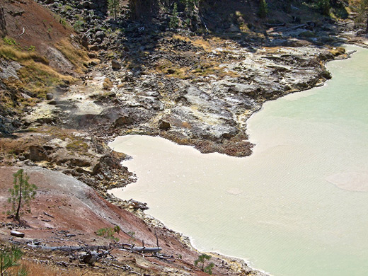 Vents and sinter deposits