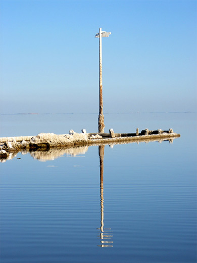 Pole and its reflection
