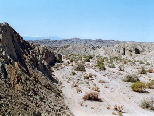 View south along the canyon