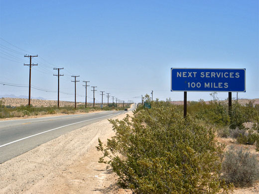 Highway 62, east of Twentynine Palms