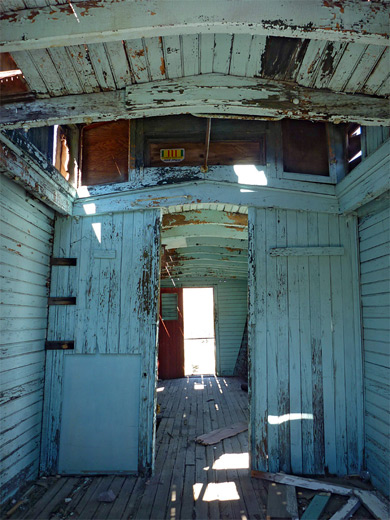 Interior of the Union Pacific caboose