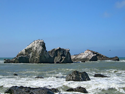 Isolated rocks