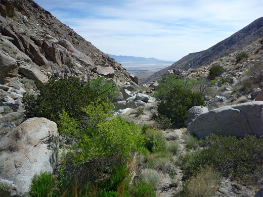 Above the falls in Hellhole Canyon