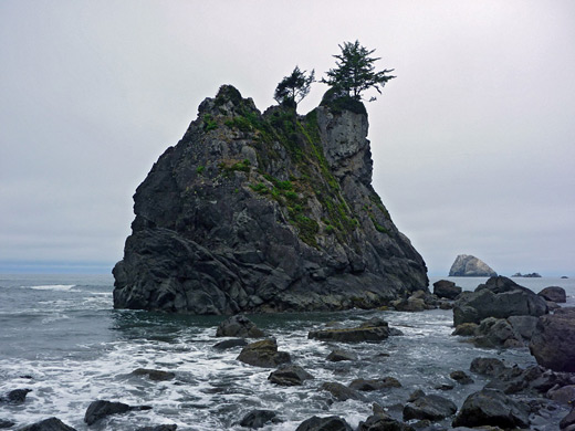 The island at Hidden Beach