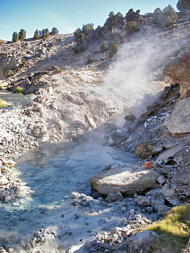 Steam vent, Hot Creek Geological Area