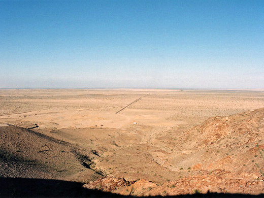 View north from the foothills of the Jacumba range