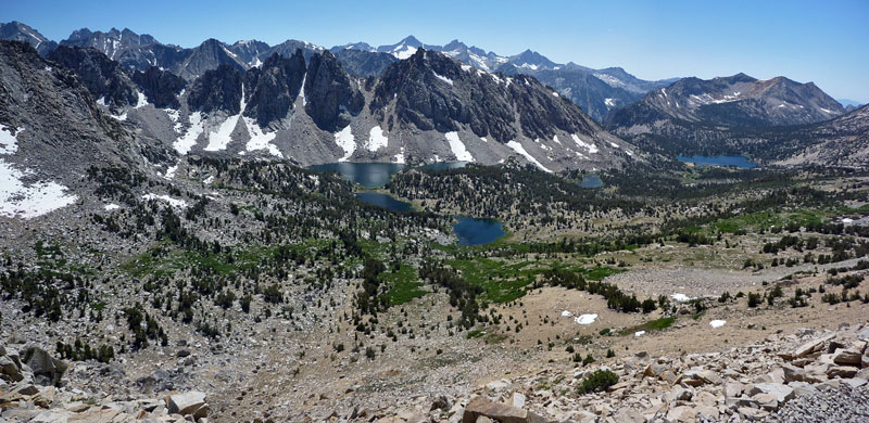Kearsarge Lakes and the Kearsarge Pinnacles