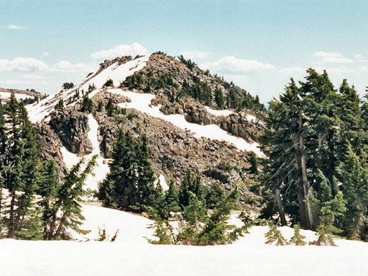 Ridge near the summit