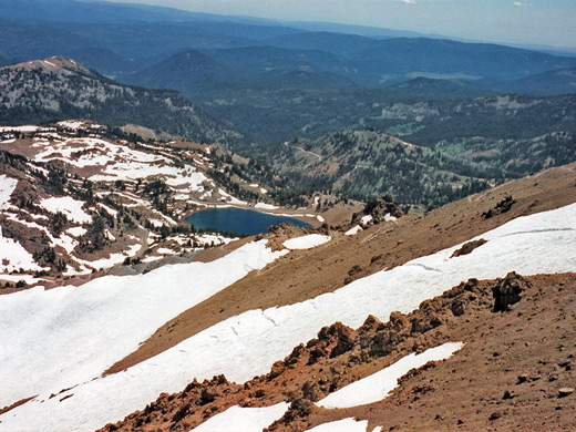 Lassen Peak summit - view southwest