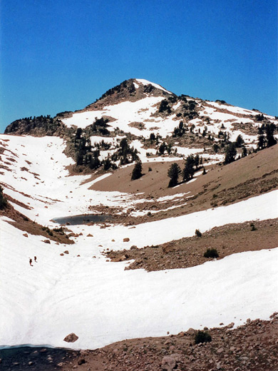 Hikers on the Lassen Peak Trail