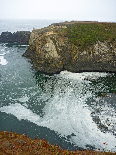 Foam on the water