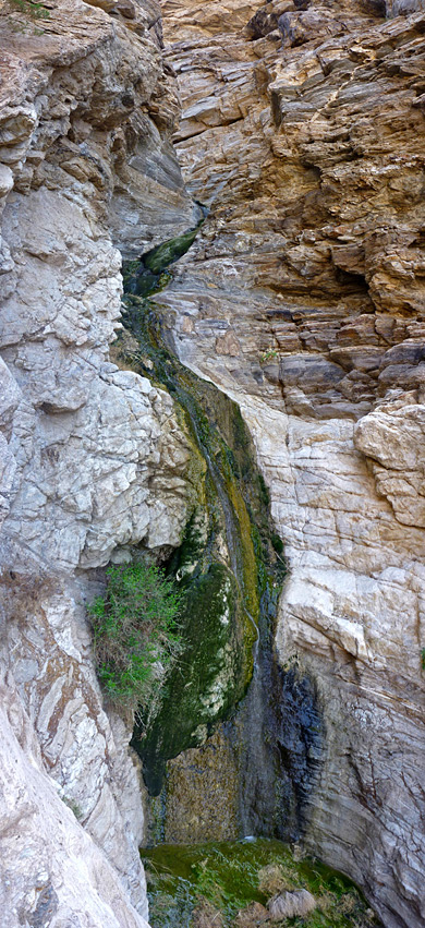 The waterfall in Monarch Canyon