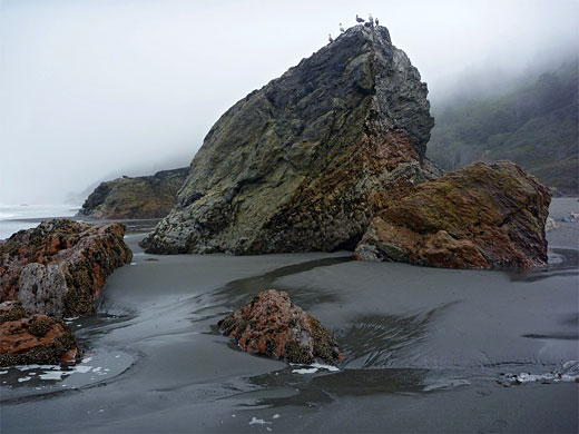 Reddish rocks