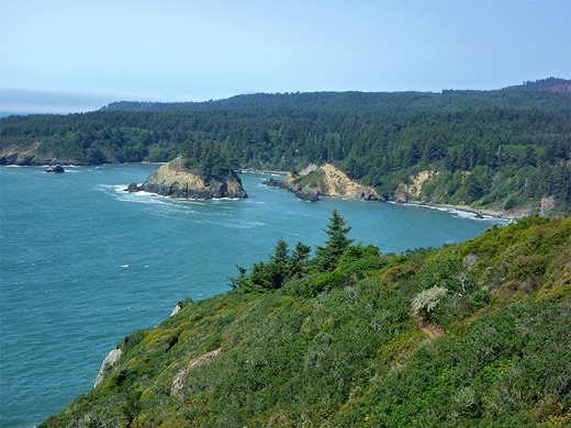 View north from the summit of Trinidad Head