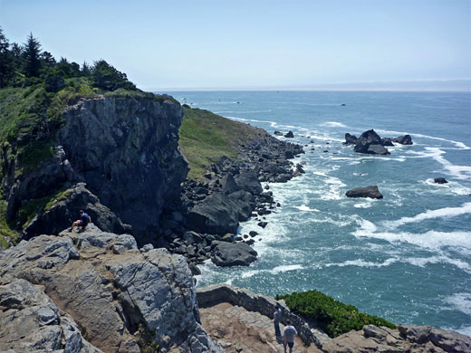 View south from the summit of Wedding Rock, at Sue-meg State Prk