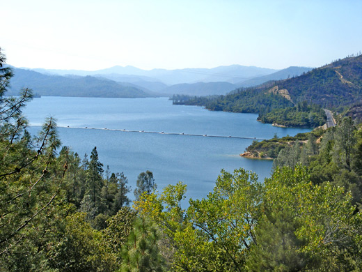 The eastern corner of Whiskeytown Lake