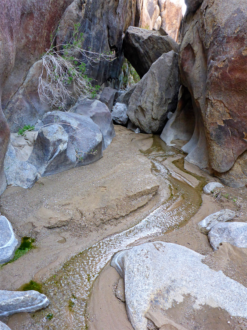 Stream and boulders