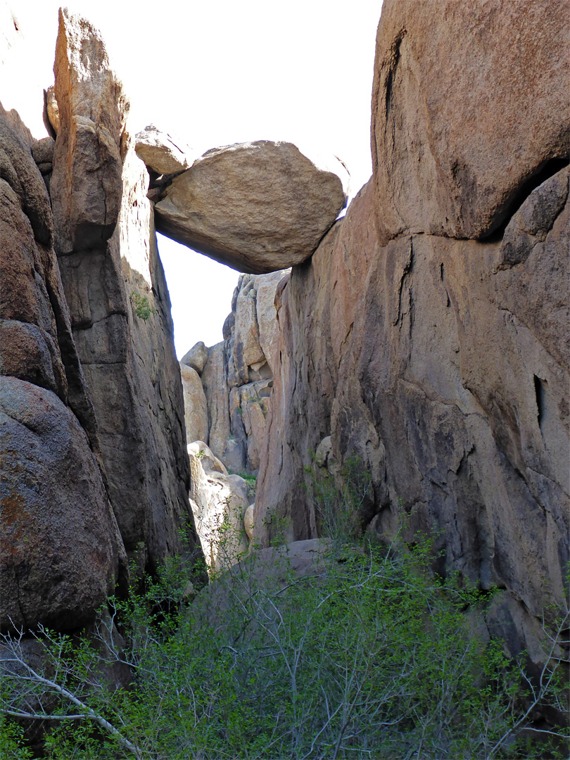 Boulder above the stream