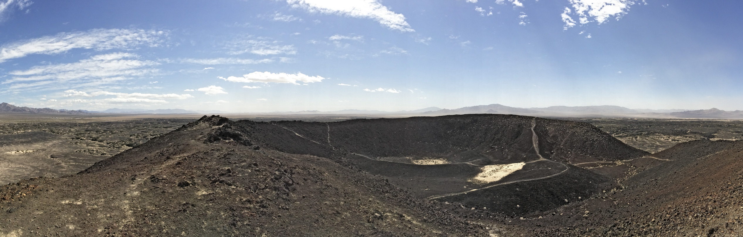 Panorama of the crater