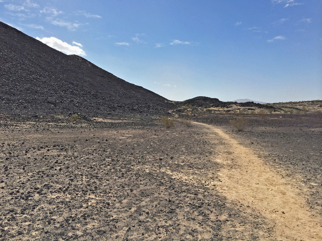 Path to the crater